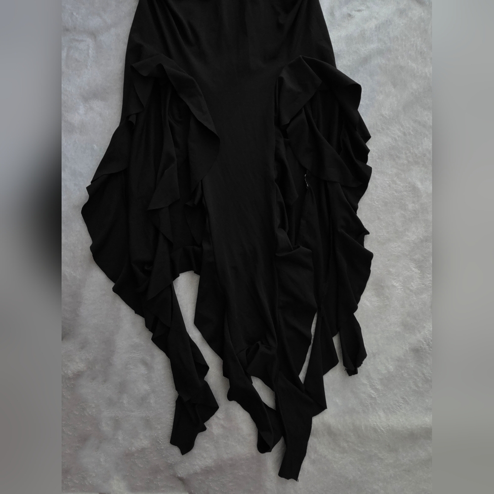 Black Ruffled Skirt